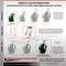 Service Caster 6 Inch Heavy Duty Green Poly on Cast Iron Caster Brakes 2 Swivel Locks, 4PK SCC-KP92S630-PUR-GB-SLB-BSL-2-SLB-2 - alternate 3